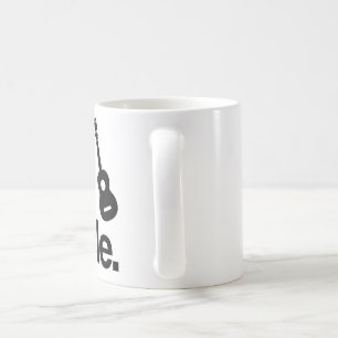 CANECA DE CAFÉ OS HOMENS REAIS JOGAM O UKULELE