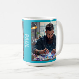 Caneca De Café Os homens também amam a arte de diamante