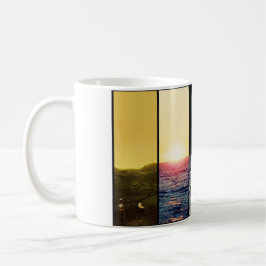 Caneca De Café Os horizontes da terra de Venus Moon Marte e titã