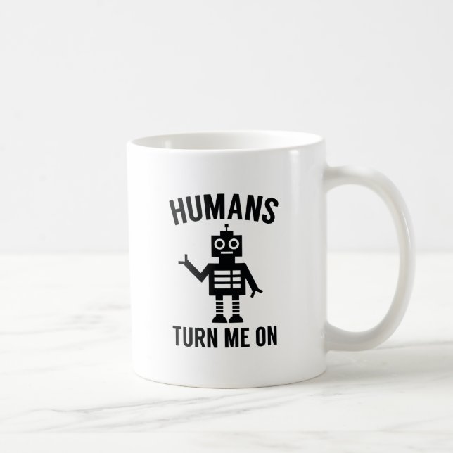 Caneca De Café Os Humanos Me Atraem (Direita)