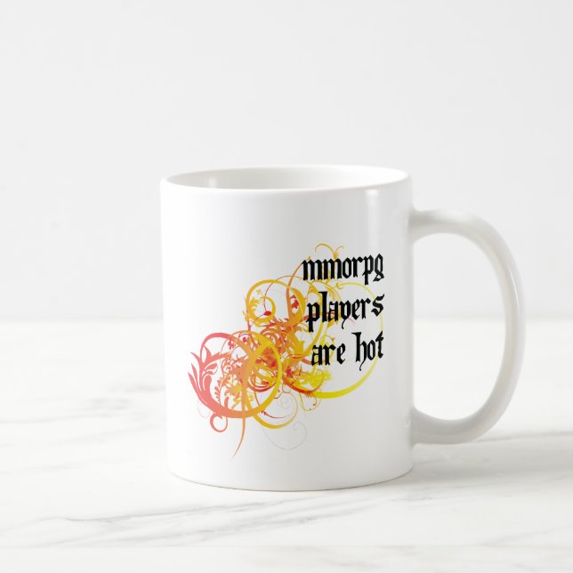 Caneca De Café Os jogadores de MMORPG estão quentes (Direita)