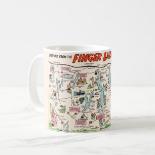 Caneca De Café Os Lagos Finger de Nova York