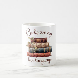 Caneca De Café Os Livros São A Minha Língua De Amor