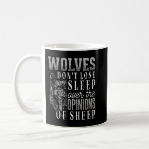 Caneca De Café Os lobos não perdem o sono por causa das opiniões