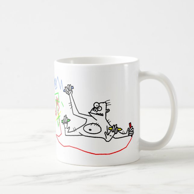 Caneca De Café Os macacos estão frescos (Direita)
