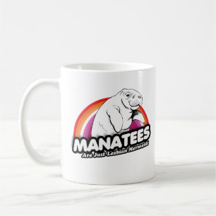 Caneca De Café Os manatins são apenas sereias lésbicas