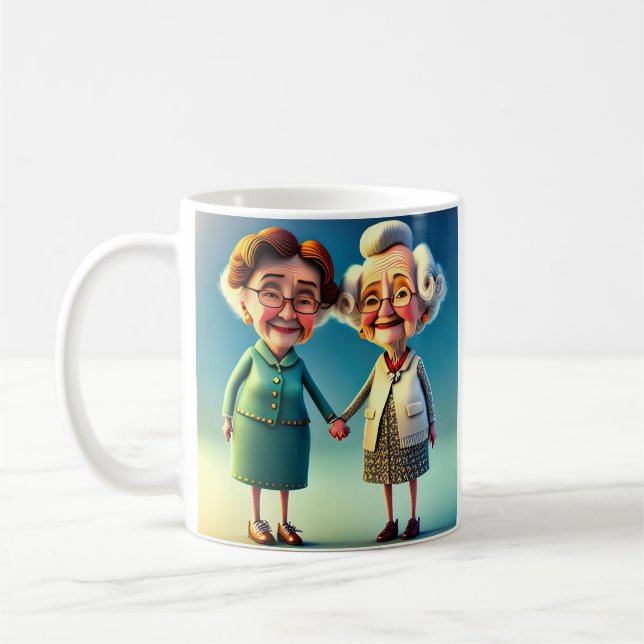 Caneca De Café Os melhores amigos da vida (Esquerda)