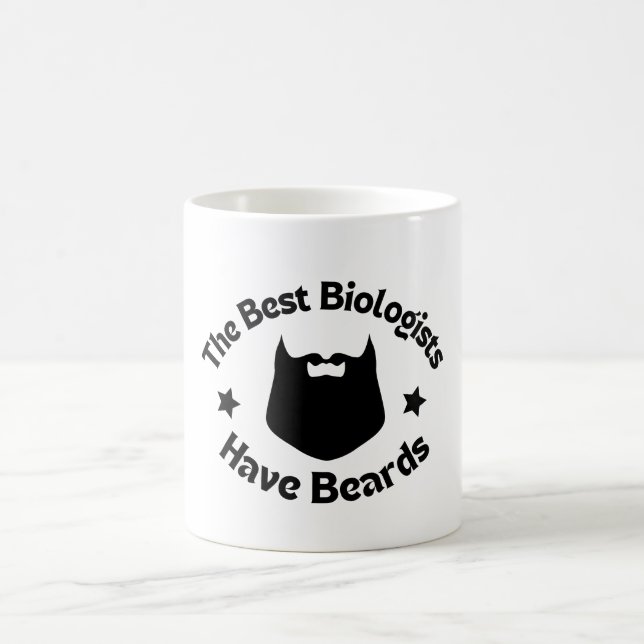 Caneca De Café Os Melhores Biólogos Têm Barbas (Centro)