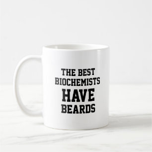 Caneca De Café Os melhores bioquímicos têm barba