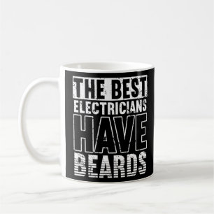 Caneca De Café Os melhores eletricistas têm barbas Voltage Linema