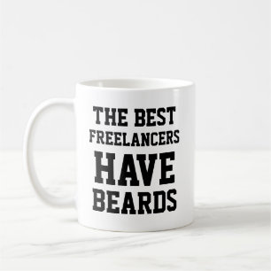 Caneca De Café Os Melhores Freelancers Têm Barbas