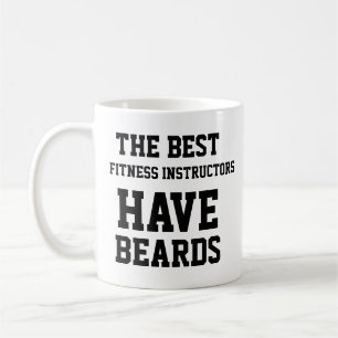 Caneca De Café Os Melhores Instrutores de Fitness Têm Barbas