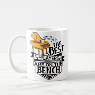 Caneca De Café Os Melhores Jogadores Estão No Banco - Piano E Tec