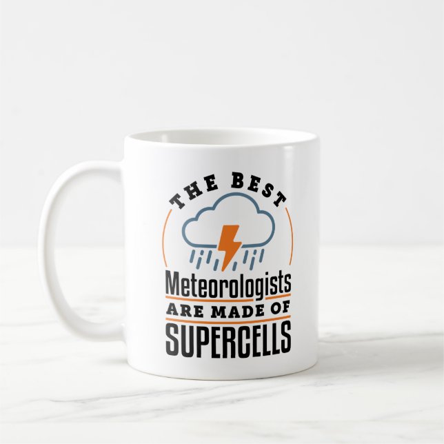 Caneca De Café Os melhores meteorologistas são feitos de supercél (Esquerda)