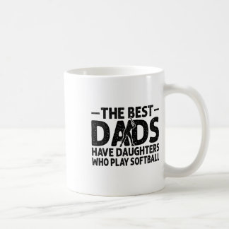 Caneca De Café Os Melhores Pais Têm Filhas Que Jogam Softll Pai
