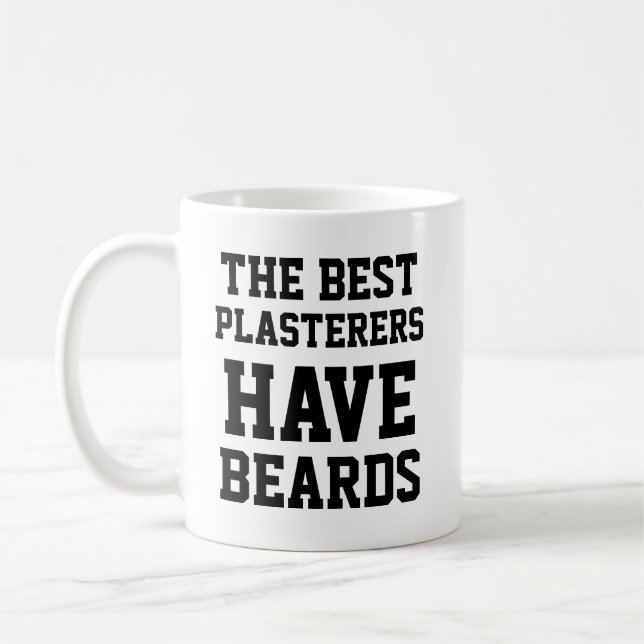 Caneca De Café Os Melhores Pedreiros Têm Barbas (Esquerda)