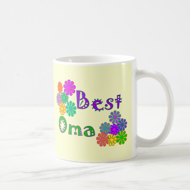 Caneca De Café Os melhores presentes do dia das mães de Oma (Direita)