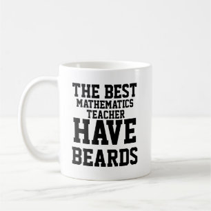 Caneca De Café Os Melhores Professores de Matemática Têm Barbas