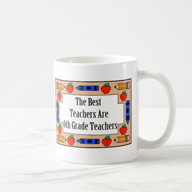 Caneca De Café Os melhores professores são 6os professores da (Direita)