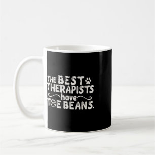 Caneca De Café Os Melhores Terapeutas Têm Gatos Com Dedinhos e Hu