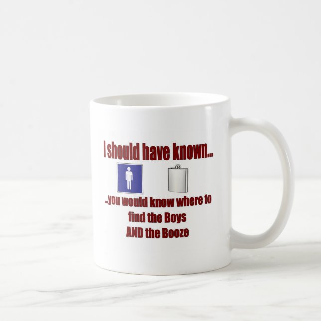 Caneca De Café Os meninos E as bebidas! (Direita)