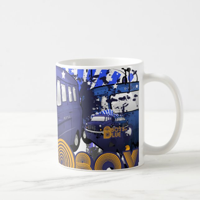 Caneca De Café Os meninos em azul (Direita)