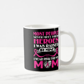 Caneca De Café Os Meus Heróis Visto Rosa Para A Minha Mãe Cancer 