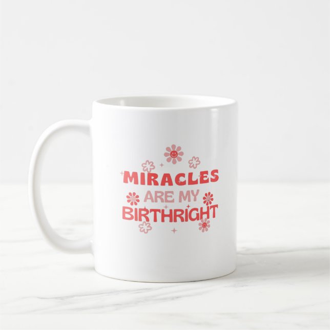 Caneca De Café Os milagres são o meu direito (Esquerda)