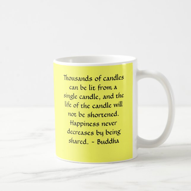 Caneca De Café Os milhares de Buddha de velas podem ser (Direita)