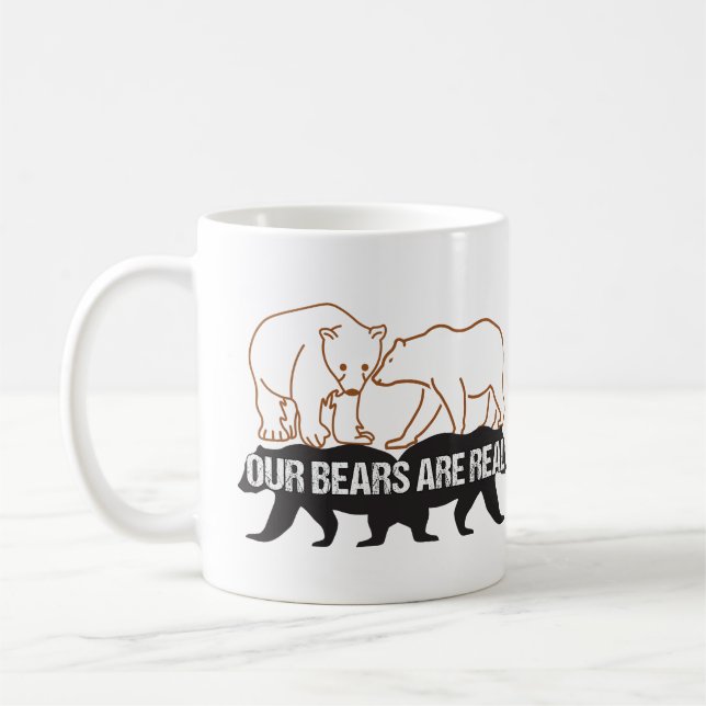 Caneca De Café Os nossos Ursos são reais. (Esquerda)