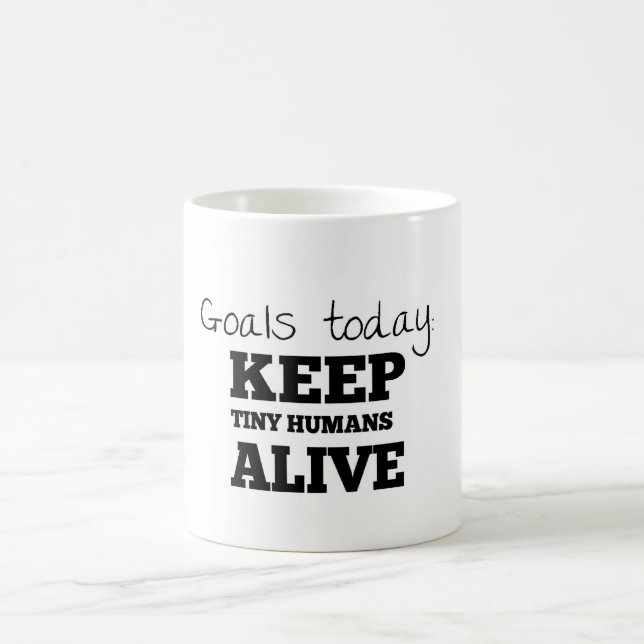 Caneca De Café Os objetivos agridem hoje (Centro)