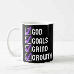 Caneca De Café Os Objetivos de Deus estimulam o crescimento