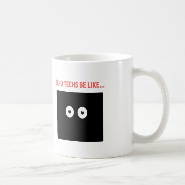 Caneca De Café Os olhos do eco estejam como… (Direita)