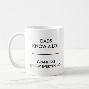Caneca De Café Os pais sabem que muito os vovôs sabem tudo canec
