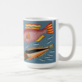 Caneca De Café Os peixes grandes comem os peixes pequenos