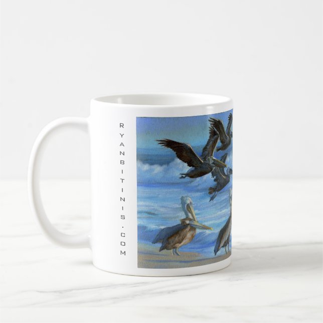 Caneca De Café Os pelicanos de Ventura (Esquerda)