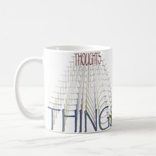 Caneca De Café Os pensamentos transformam-se coisas (Esquerda)