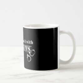 Caneca De Café Os policiais fazem isso! Presentes engraçados para