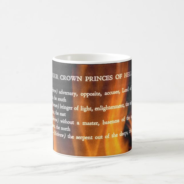 Caneca De Café Os príncipes da Quatro-Coroa do inferno (Centro)