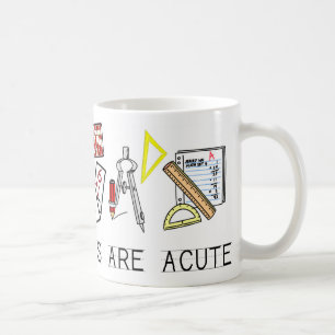 Caneca De Café Os professores de matemática são agudos