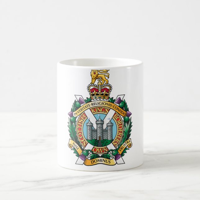 Caneca De Café Os reis Próprio Escocês Fronteiriço Regimento (Centro)