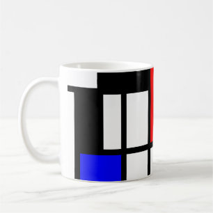 Caneca De Café Os retângulos do MOSAICO esquadram coloriram I +