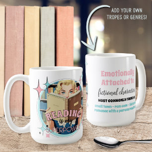 Caneca De Café Os retro-livros engraçados trazem presentes para e