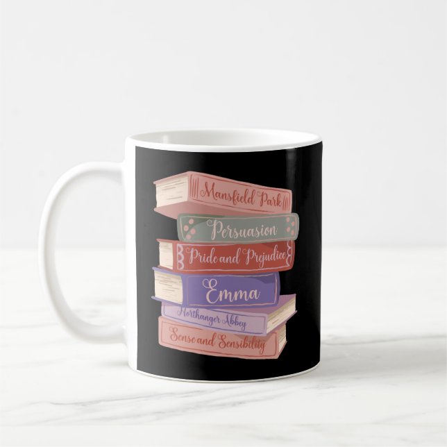 Caneca De Café Os Romances de Jane Austen V (Esquerda)