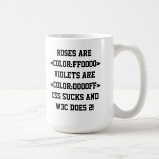 Caneca De Café Os rosas são cor: FF0000