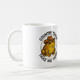 Caneca De Café Os Sapos do País Levam-Me Para Casa Engraçado Tad