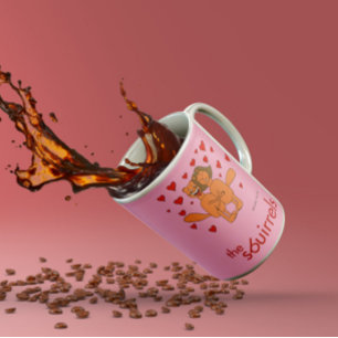 Caneca De Café Os Sbuirrels Ed e Mary Valentine