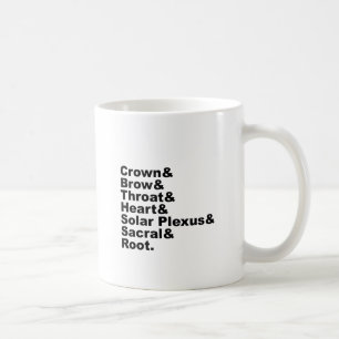 Caneca De Café Os Sete Chakras do Hinduísmo e Ritual Hindu