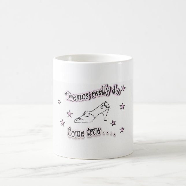 Caneca De Café Os sonhos realmente vêm verdadeiro (Centro)