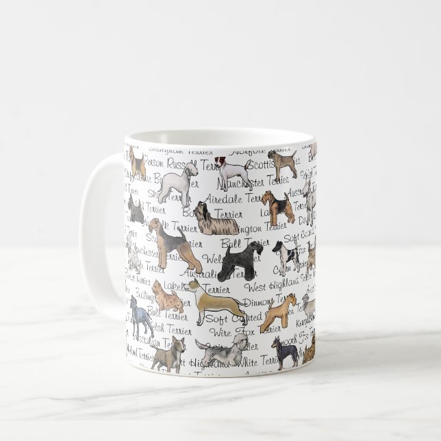 Caneca De Café Os terrier (Frente Esquerda)